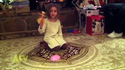 Little Girl's Brand New Toy Fairy Lands In The Fire