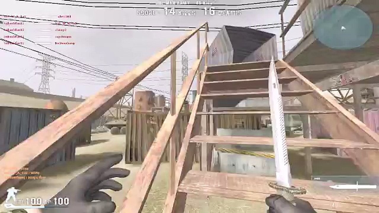 Combat Arms : Kidrockfan12 Hacking in Junk Flea Sniper Only with massive airstrike designators.