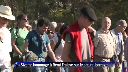Hommage à Rémi Fraisse sur le site de Sivens