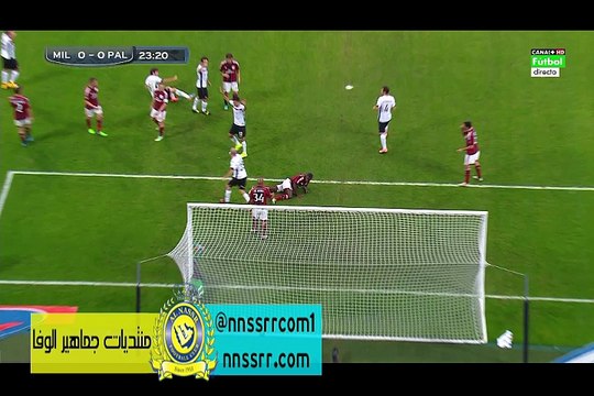 هدف باليرمو الاول ضد اي سي ميلان 1-0 في الدوري الايطالي
