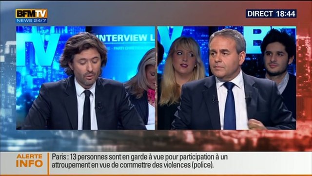 BFM Politique: L'interview de Xavier Bertrand par Christophe Ono-dit-Biot (3/6) - 02/11