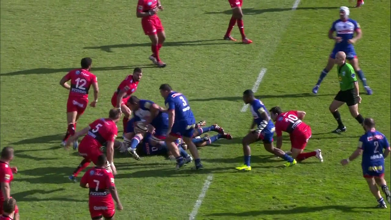 TOP14 - Toulon-Grenoble: Essai Alipate Ratini  (GRE) - J10 - Saison 2014/2015