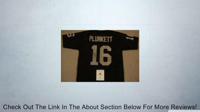 JIM PLUNKETT SIGNED AUTO OAKLAND RAIDERS JERSEY SB XV MVP AAA AUTOGRAPHED Review