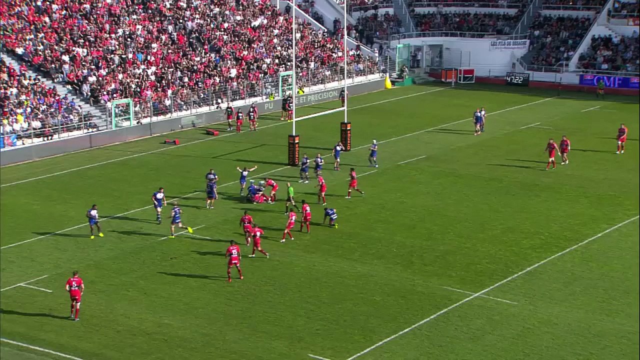 TOP14 - Toulon-Grenoble: Essai 1 Delon Armitage (TLN) - J10 - Saison 2014/2015