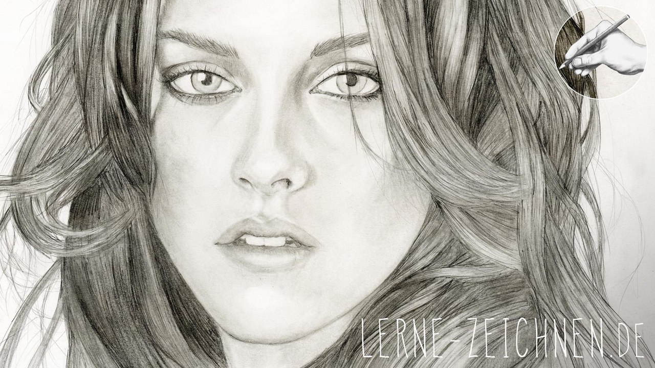 Portrait zeichnen - Kristen Stewart