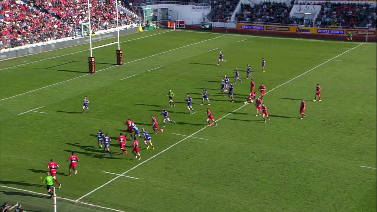 TOP14 - Toulon-Grenoble: Essai Juan Smith (TLN) - J10 - Saison 2014/2015