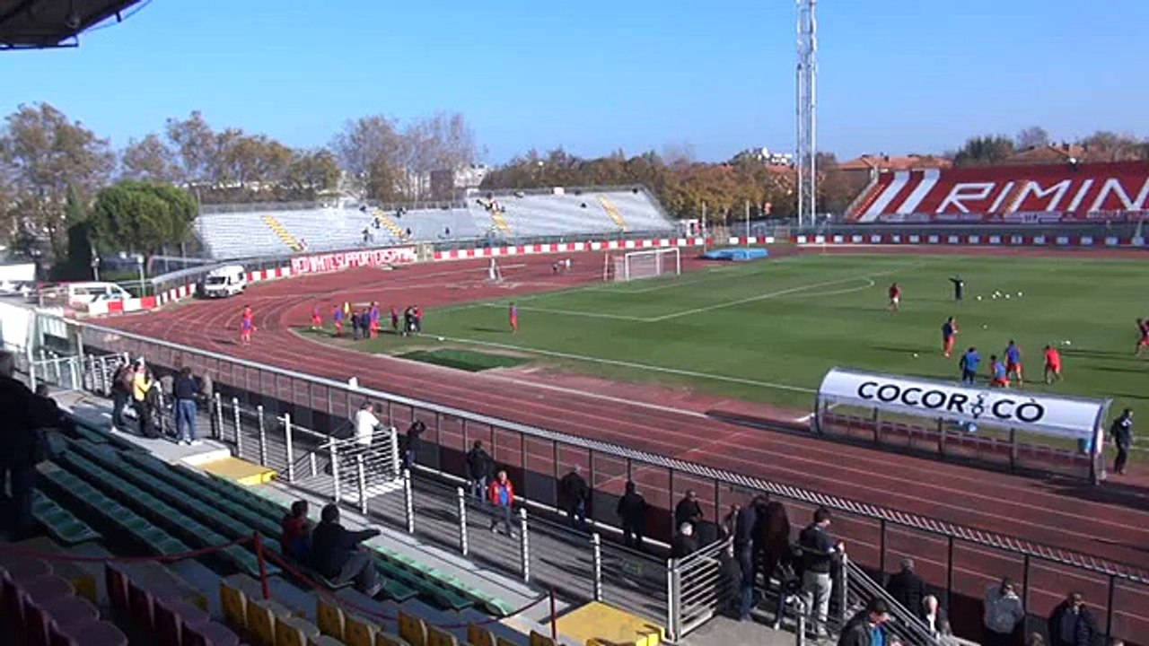 Icaro Sport. Rimini-Virtus Castelfranco, il riscaldamento