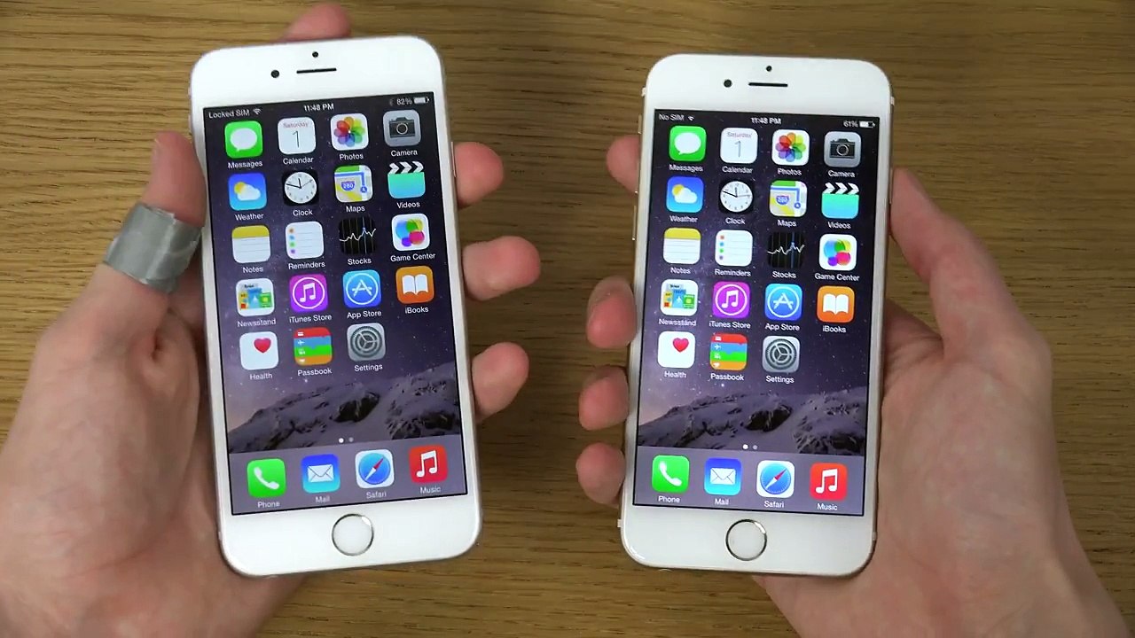 iPhone 6 iOS 8.1 Jailbroken vs. iPhone 6 iOS 8.1 Stock - Which Is Faster  (4K)