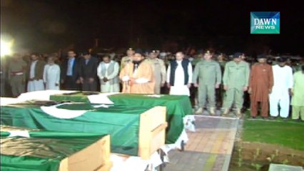 Wagah blast: funeral prayers of Rangers personnel offered