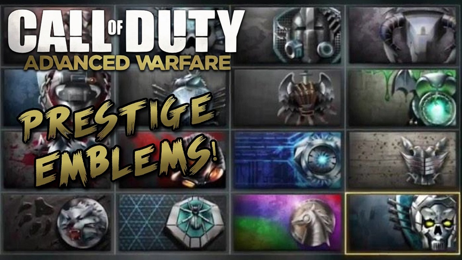 Call Of Duty Advanced Warfare All Prestige Emblems By Theregiiomonkey
