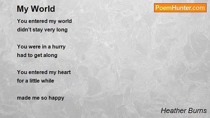 Heather Burns - My World