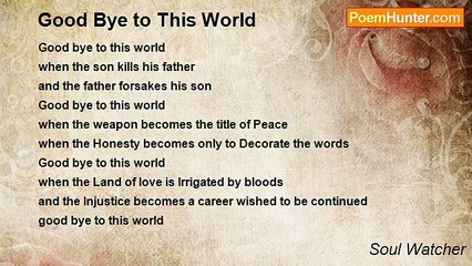 Soul Watcher - Good Bye to This World