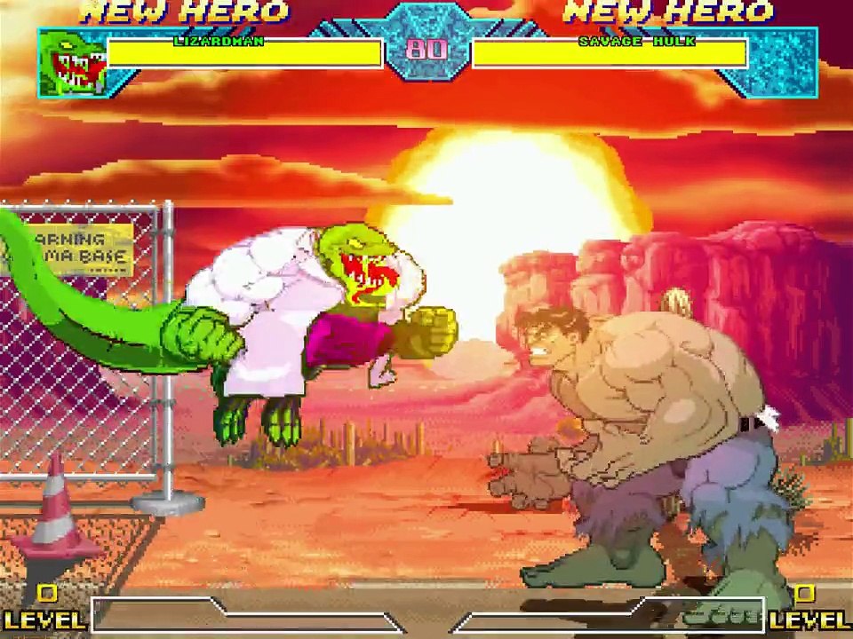 Comic Book Character VS Comic Book Character In A DC VS Marvel MUGEN Match / Battle / Fight