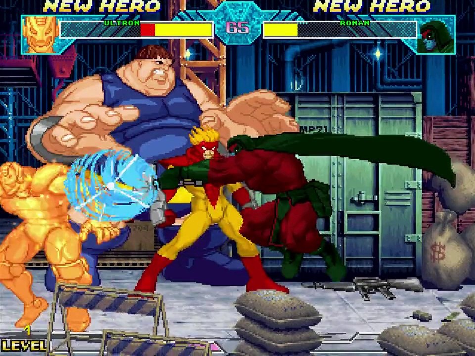 Comic Book Character VS Comic Book Character In A DC VS Marvel MUGEN Match / Battle / Fight