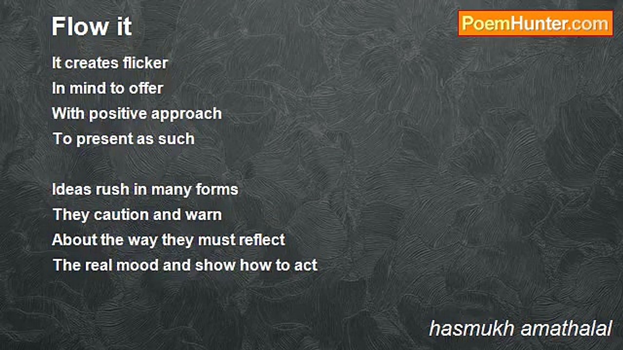hasmukh amathalal - Flow it