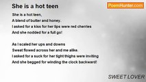 SWEET LOVER - She is a hot teen
