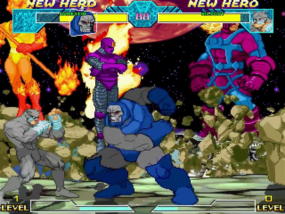 Comic Book Character VS Comic Book Character In A DC VS Marvel MUGEN Match / Battle / Fight