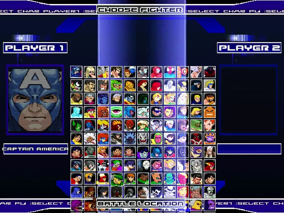 Comic Book Character VS Comic Book Character In A DC VS Marvel MUGEN Match / Battle / Fight