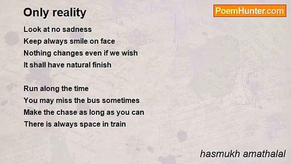 hasmukh amathalal - Only reality