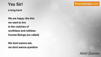 Akhil Zoomin - Yes Sir!