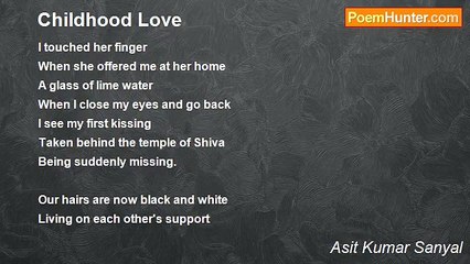Asit Kumar Sanyal - Childhood Love