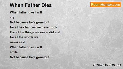 amanda teresa - When Father Dies