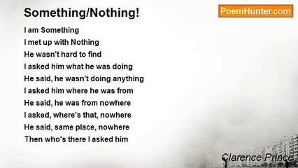 Clarence Prince - Something/Nothing!