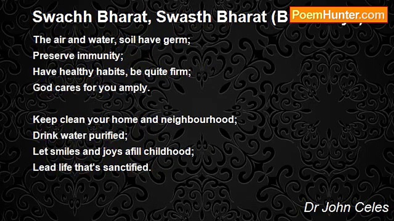 Dr John Celes - Swachh Bharat, Swasth Bharat (Bharathiya)
