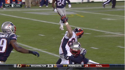 Patriots score after Browner's INT