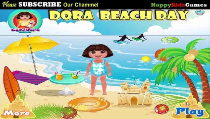 Dora the explorer Games - DORA BEACH DAY GAME  - Walkthrough