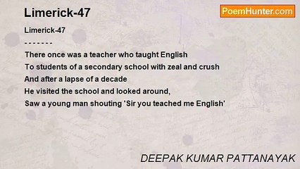 DEEPAK KUMAR PATTANAYAK - Limerick-47
