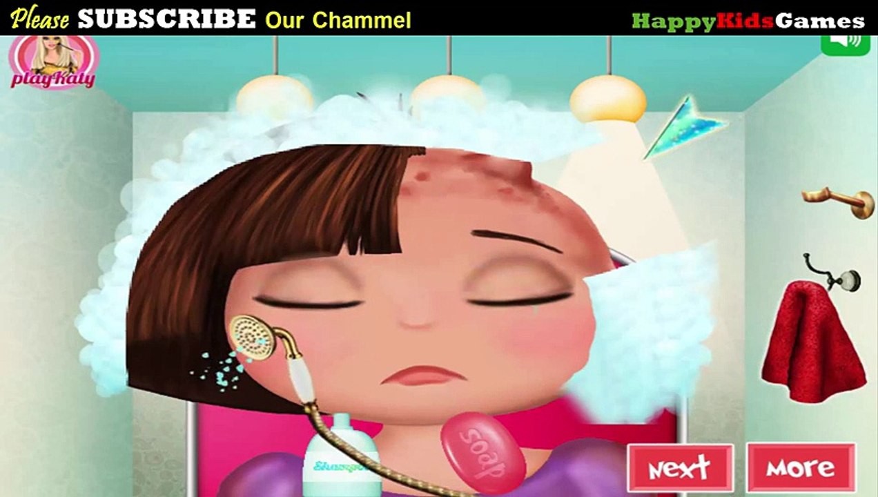 Dora the explorer Games - DORA HAIR CARE GAME  - Walkthrough