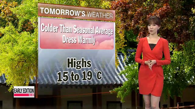Colder than seasonal average weather to continue through tomorrow morning