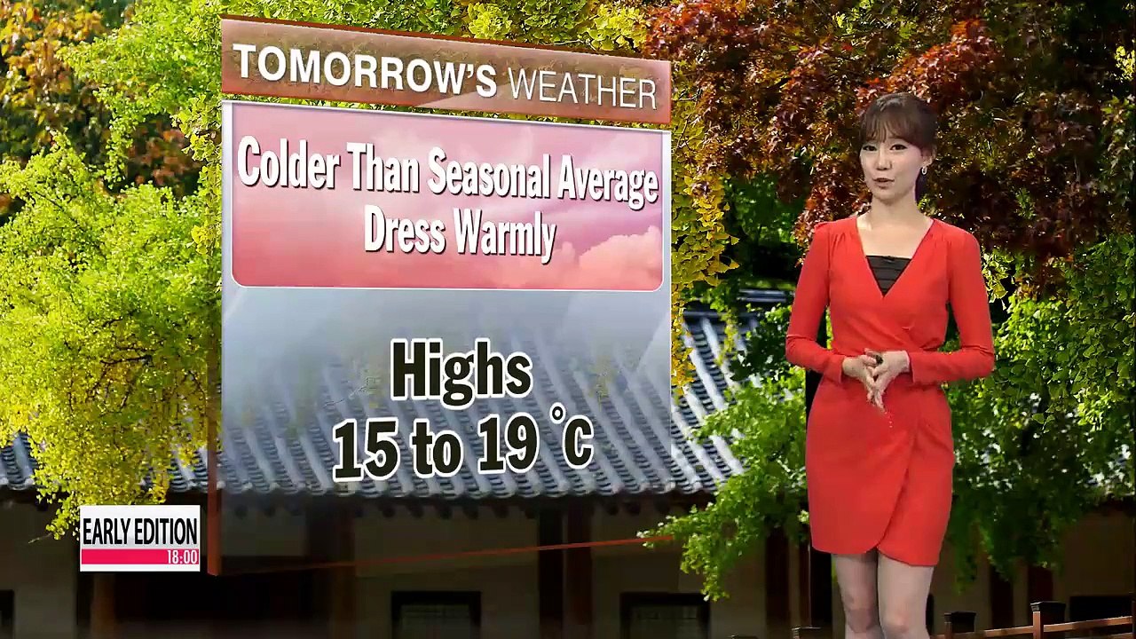 Colder than seasonal average weather to continue through tomorrow morning