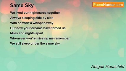 Abigail Hauschild - Same Sky