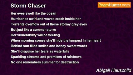 Abigail Hauschild - Storm Chaser