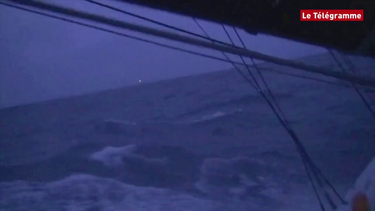 Route du Rhum. Les images à bord de Team Plastique