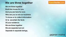 gajanan mishra - We are three together