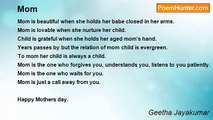 Geetha Jayakumar - Mom