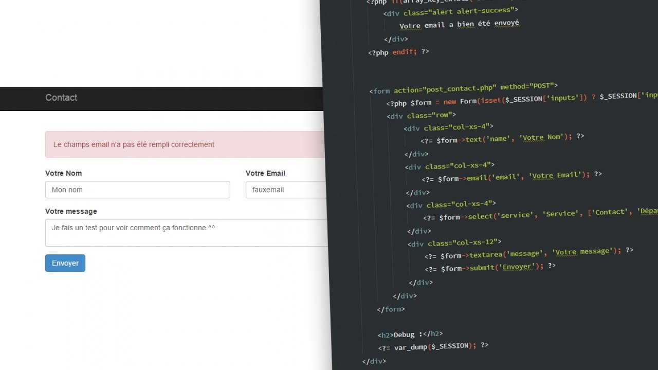 Tutoriel PHP : Formulaire de Contact