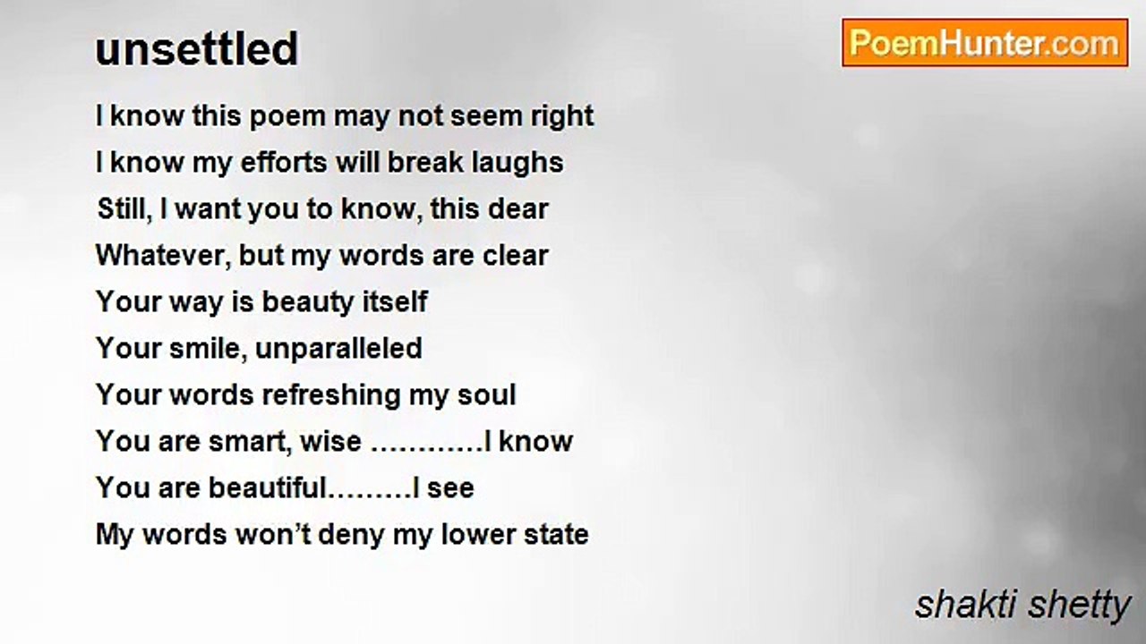 shakti shetty - unsettled