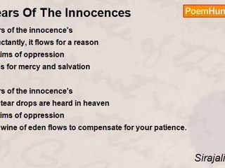 Sirajali Kalima - Tears Of The Innocences