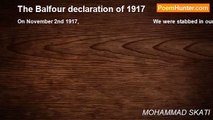 MOHAMMAD SKATI - The Balfour declaration of 1917