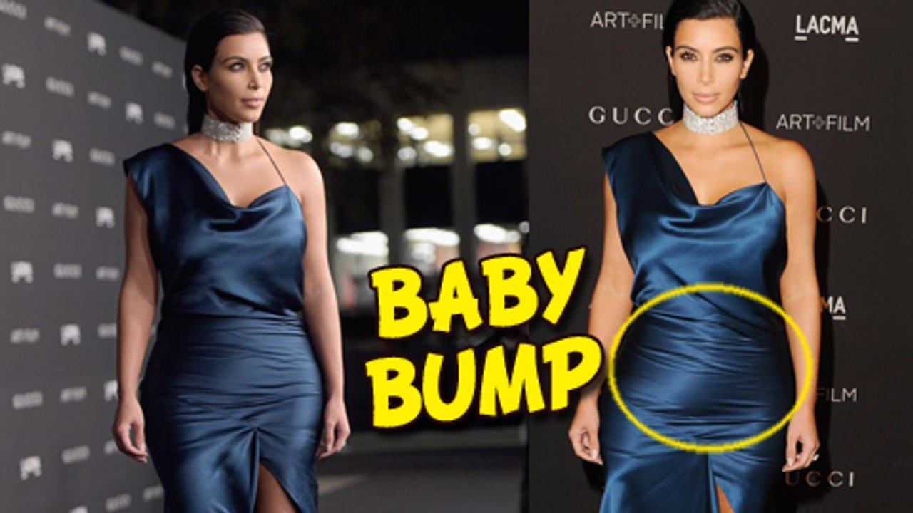 Kim Kardashian REVEALS Baby Bump | LACMA Art + Film Gala