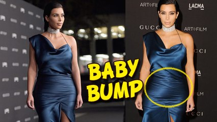 Kim Kardashian REVEALS Baby Bump | LACMA Art + Film Gala