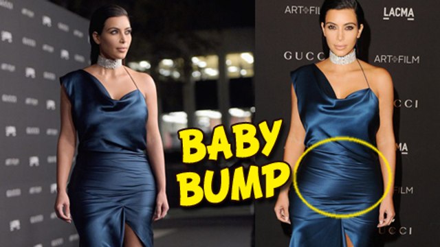 Kim Kardashian REVEALS Baby Bump | LACMA Art + Film Gala
