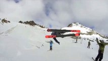 high-five acrobatique en ski