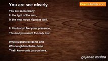 gajanan mishra - You are see clearly