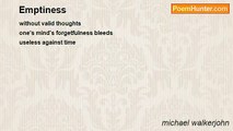 michael walkerjohn - Emptiness