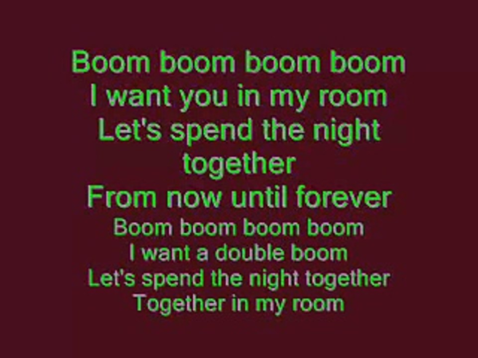 Vengaboys Boom Boom Boom Boom Lyrics